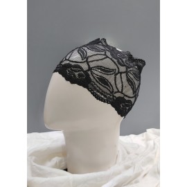 Nazneen Stretchable Floral Net Lace Under Hijab/Scarf Tube Cap