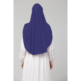 Nazneen Navy gathered Instant Ready to Wear Prayer Hijab