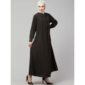 Nazneen Front open Hidden Placket Daily wear casual Abaya