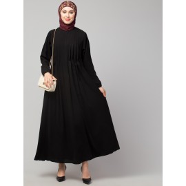 Nazneen Pleats at front daily wear Casual Abaya