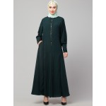 Nazneen Long Cuff buttons till waist umbrella Abaya