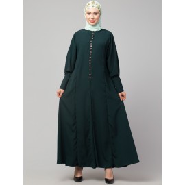 Nazneen Long Cuff buttons till waist umbrella Abaya