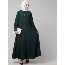 Nazneen Long Cuff buttons till waist umbrella Abaya