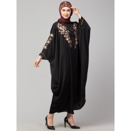 Nazneen front and sleeve thread embroidery Kaftan