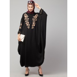 Nazneen front and sleeve thread embroidery Kaftan