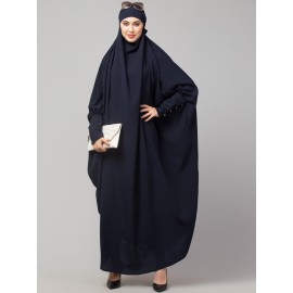 Nazneen Head to toe long cuff ready to wear one pc Jilbab with Naqab