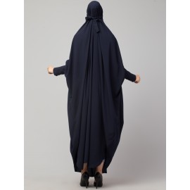 Nazneen Head to toe long cuff ready to wear one pc Jilbab with Naqab