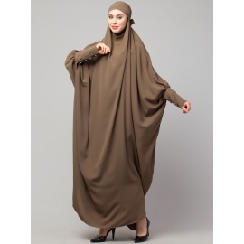 Nazneen Head to toe long cuff ready to wear one pc Jilbab with Naqab