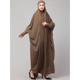 Nazneen Head to toe long cuff ready to wear one pc Jilbab with Naqab