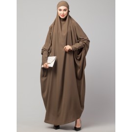 Nazneen Head to toe long cuff ready to wear one pc Jilbab with Naqab