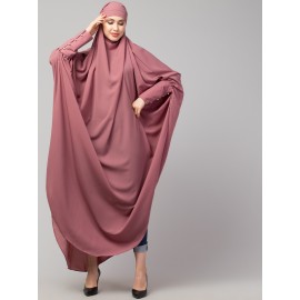 Nazneen Head to toe long cuff ready to wear one pc Jilbab with Naqab