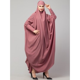 Nazneen Head to toe long cuff ready to wear one pc Jilbab with Naqab