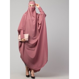 Nazneen Head to toe long cuff ready to wear one pc Jilbab with Naqab