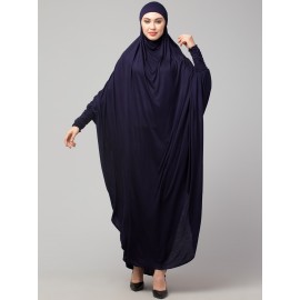 Nazneen Head to toe smocking at sleeve ready to wear one pc Jilbab with Naqab