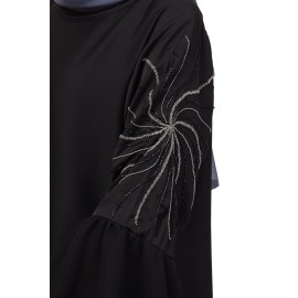 Nazneen 3 Bell Sleeve embroidered Abaya