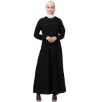Nazneen  front Pleated a line Abaya