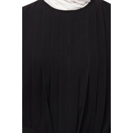 Nazneen  front Pleated a line Abaya