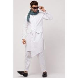 Janab-E-aala front open waistcoat style Kurta cum casual Sherwani
